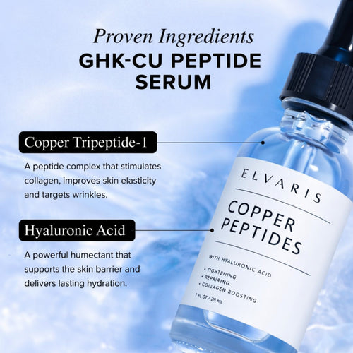 Elvaris™ GHK-Cu Copper Peptide Serum with Hyaluronic Acid