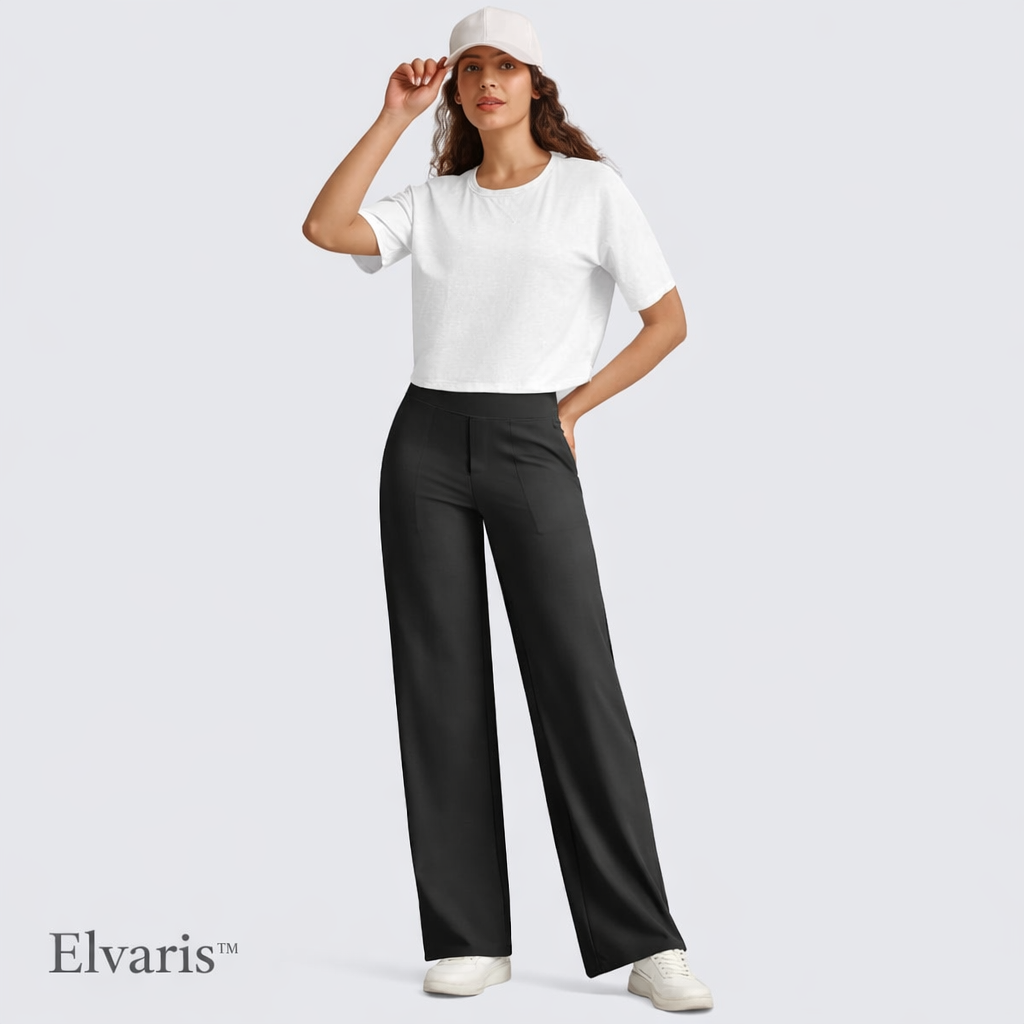 Elvaris™ High-Waisted Wide Leg Comfort Pants