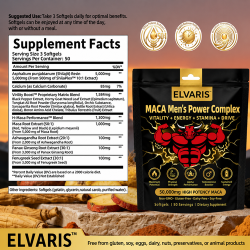ELVARIS™ MACA Men’s Power Complex