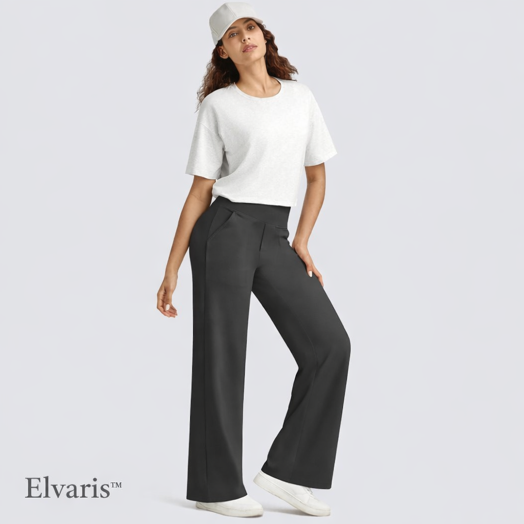 Elvaris™ High-Waisted Wide Leg Comfort Pants