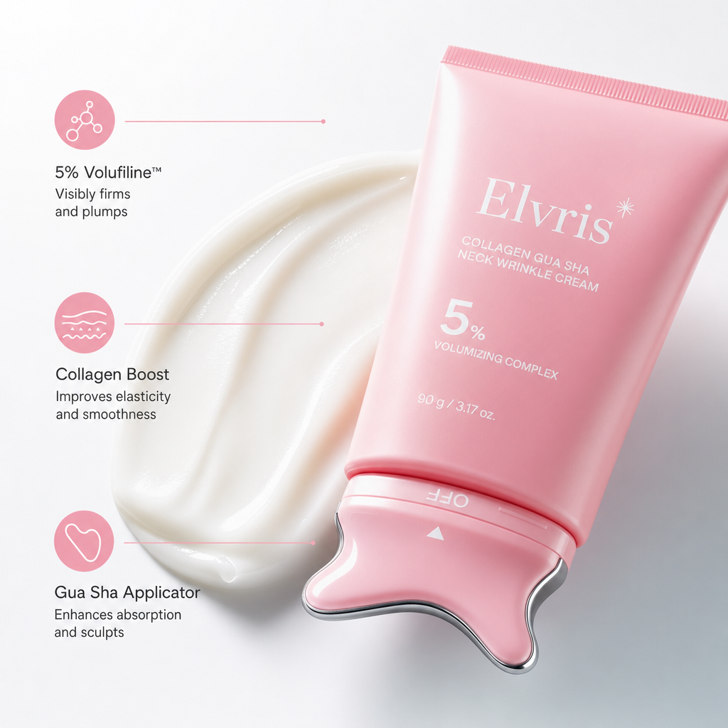 Elvris Collagen Gua Sha Neck Wrinkle Cream