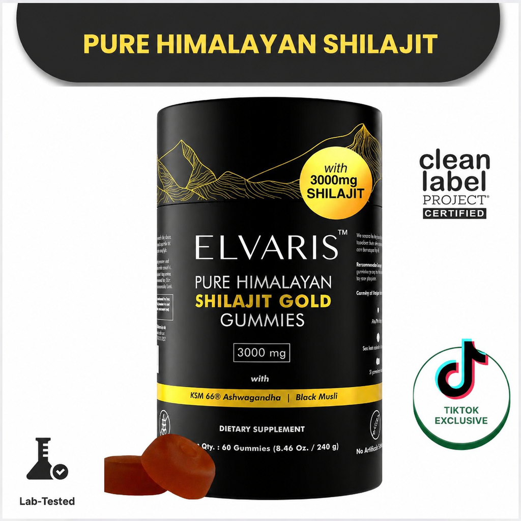 Elvaris™ Pure Himalayan Shilajit Gold Gummies