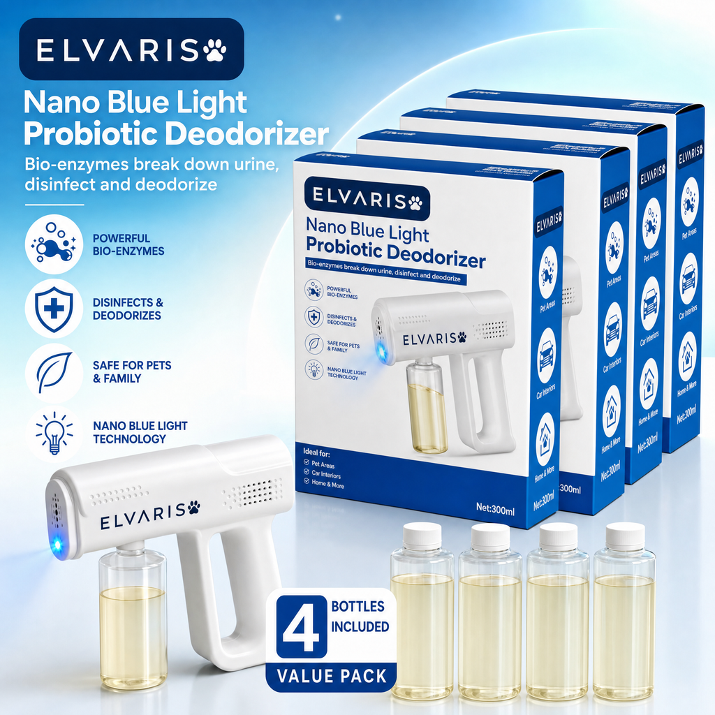 Elvaris nano deodorizer 4-bottle value pack