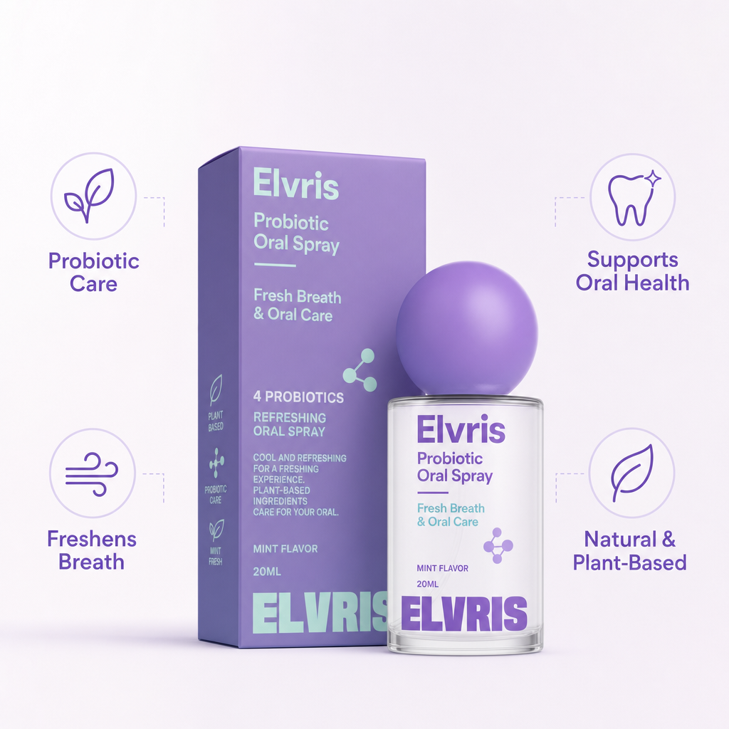 Elvris Probiotic Oral Spray 20ml - Fresh Breath & Oral Care
