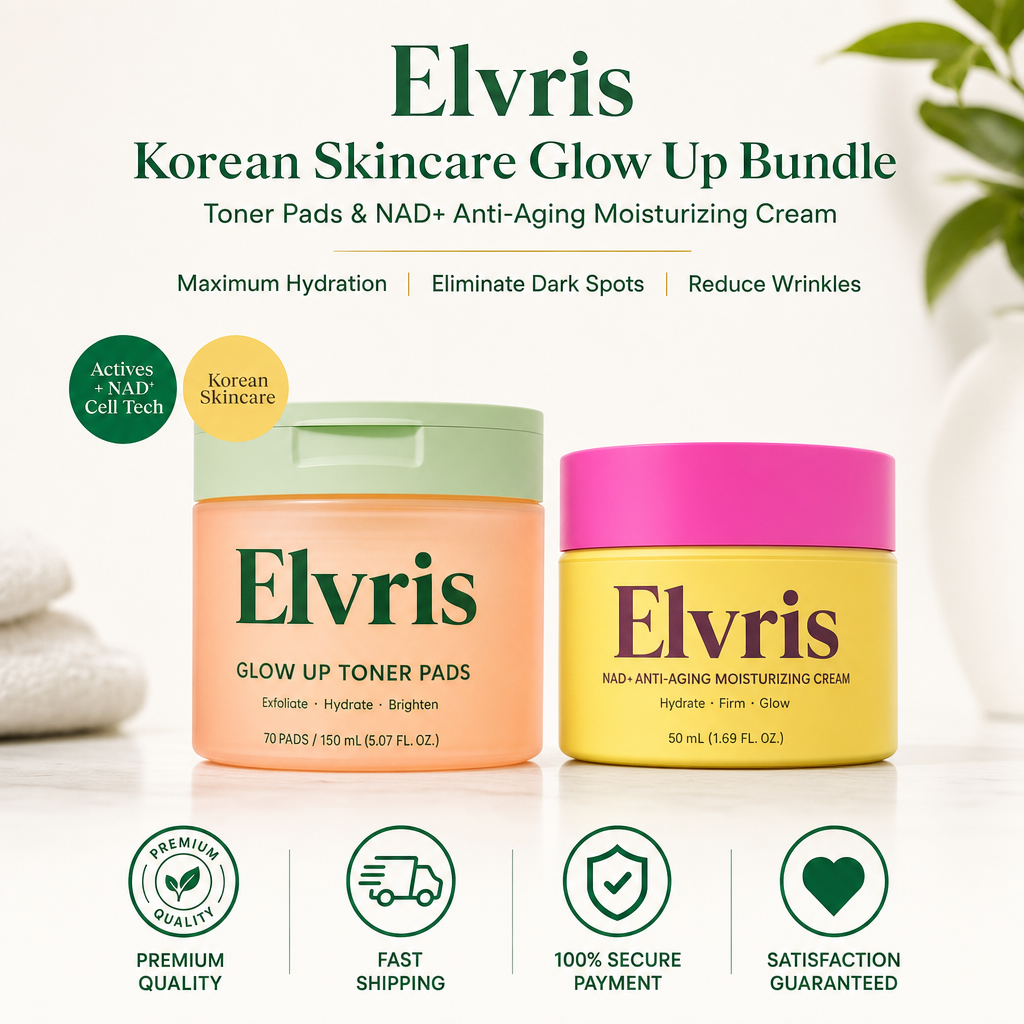 Elvris Korean Skincare Glow Up Bundle