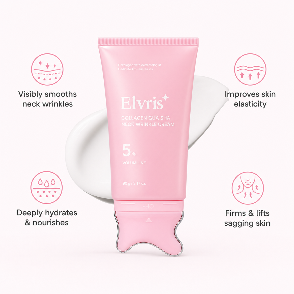 Elvris Collagen Gua Sha Neck Wrinkle Cream