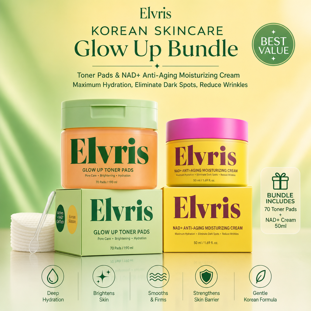 Elvris Korean Skincare Glow Up Bundle