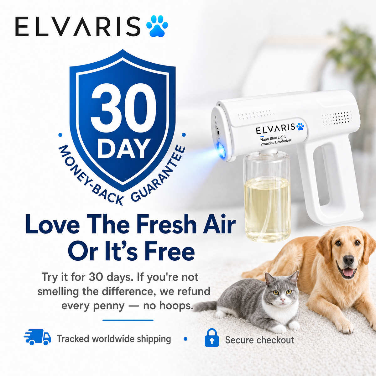 30-day money-back guarantee — love the fresh air or it's free